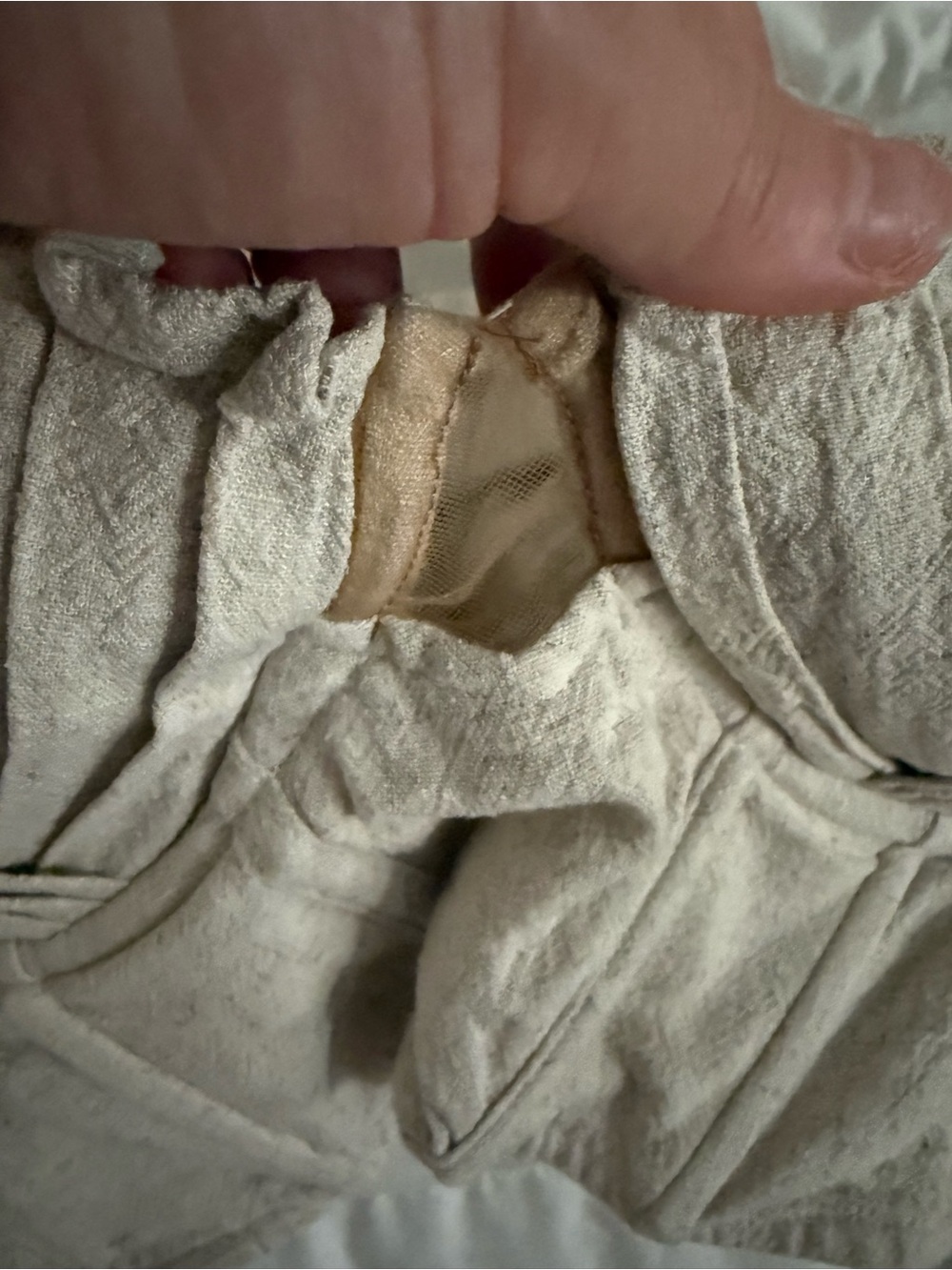 JLUXLABEL Neutral Beige Ruched Corset Top - Picture 5 of 7